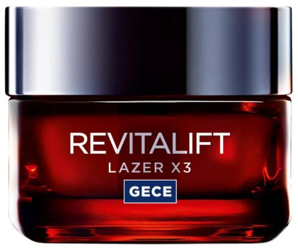 L’Oréal Paris Revitalift Lazer X3 Yoğun Yaşlanma Karşıtı Gece Bakım Kremi 50 ml - 3