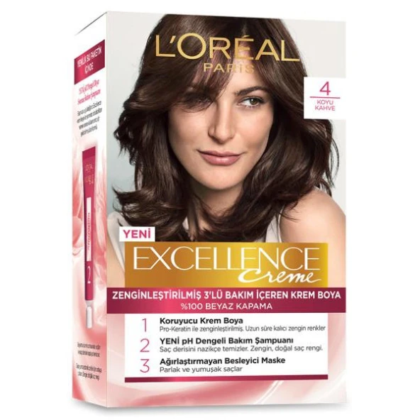 L’Oréal Paris Excellence Creme Saç Boyası - 4 Kahve