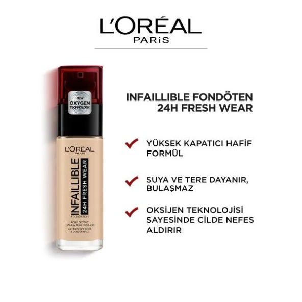 L’Oréal Paris Infaillible 24H Fondöten - 125 Natural Rose - 5