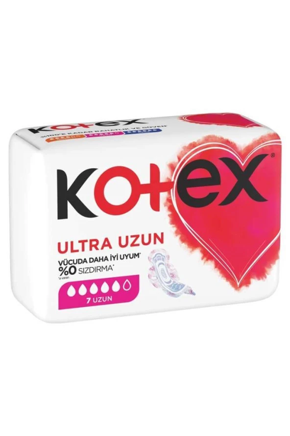 Kotex Ultra Kanatlı Hijyenik Ped Uzun 7'li