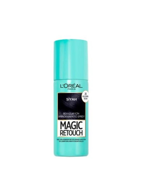 L’Oréal Paris Magic Retouch Beyazlar için Anında Kapatıcı Sprey 75 ml - Siyah - 3