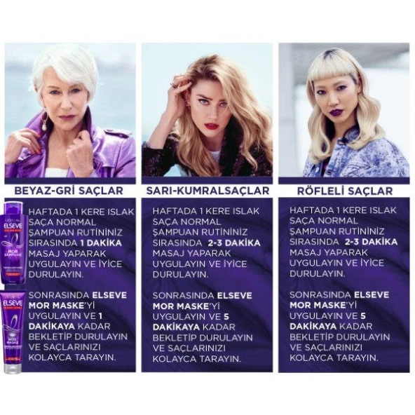 L'Oréal Paris Elseve Color-Vive Turunculaşma Karşıtı Mor Şampuan 200 ml - 6