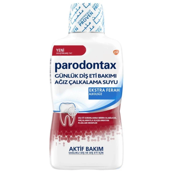 Parodontax Ekstra Ferah Günlük Diş Eti Bakımı Ağız Çalkalama Suyu 500 ml