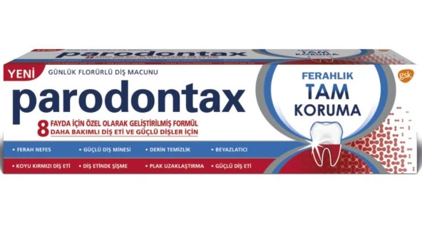 Parodontax Ferahlık Tam Koruma Florürlü Diş Macunu 75 ml