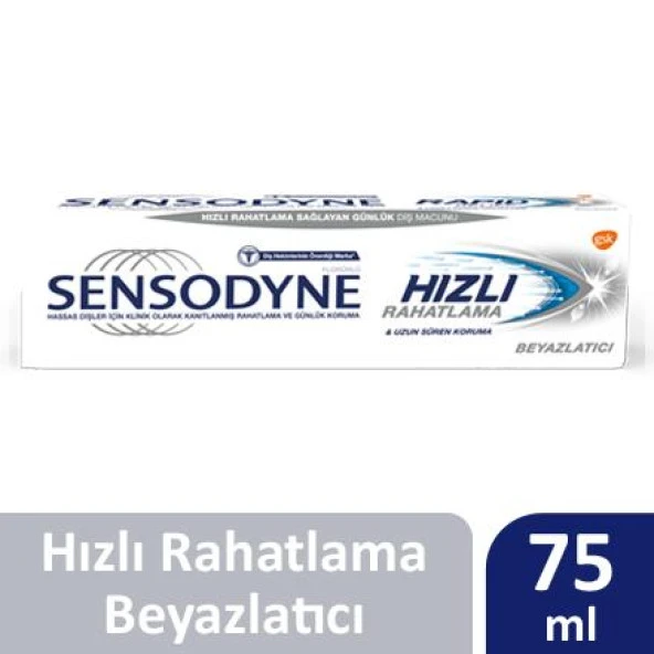 Sensodyne Hızlı Rahatlama Beyazlatıcı Diş Macunu 75 ml - 2