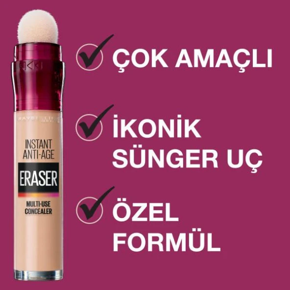 Maybelline New York Instant Anti Age Eraser Kapatıcı - 07 Sand - 5