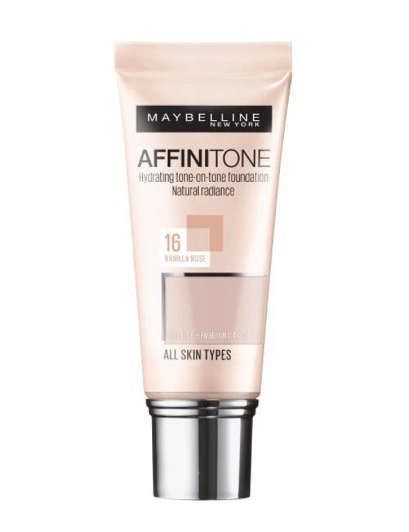 Maybelline New York Affinitone Fondöten - 16 Vanilla Rose