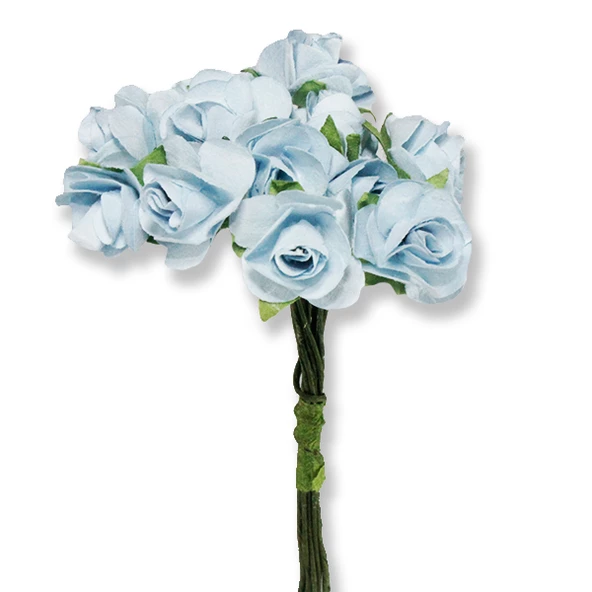 12 Demet (144 Adet) Küçük Kağıt Gül Çiçek - 8