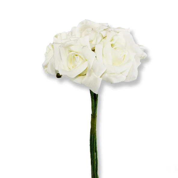 5 Demet (30 Adet) Lateks 5,5cm Büyük Gül - Resim 3