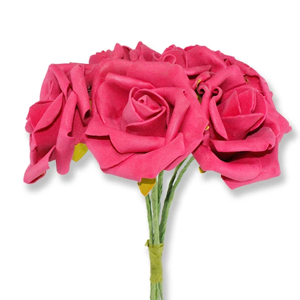 5 Demet (30 Adet) Lateks 5,5cm Büyük Gül - Resim 12