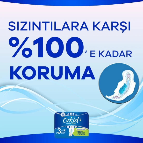Orkid Ultra Gece 3 Boy Hijyenik Ped 6'lı - 3