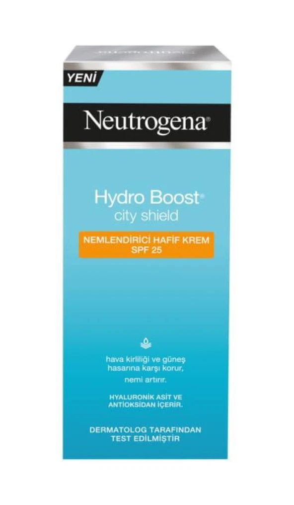 Neutrogena Hydro Boost City Shield Spf 25 Nemlendirici Hafif Krem 50 ml