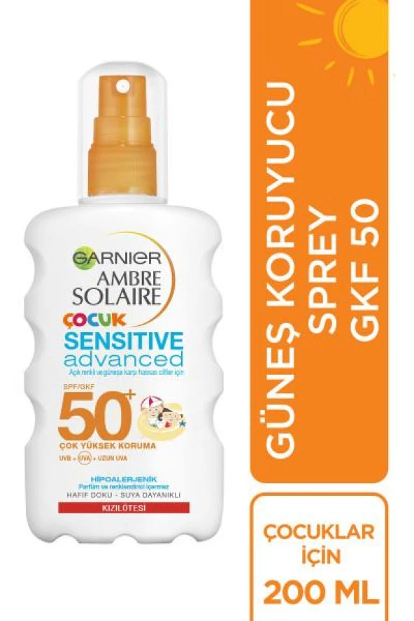 Garnier Ambre Solaire Sensitive Advanced Spf 50+ Çocuk Sprey 200 ml - 2