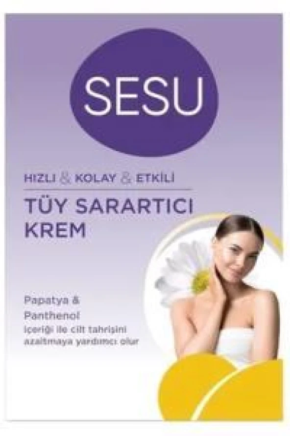 Sesu Tüy Sarartıcı Krem Papatya Özlü 35gr + 18gr