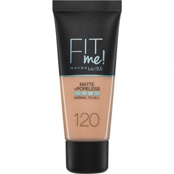 Maybelline Fit Me Matte+Poreless Likid Fondöten No: 120 Classic Ivory