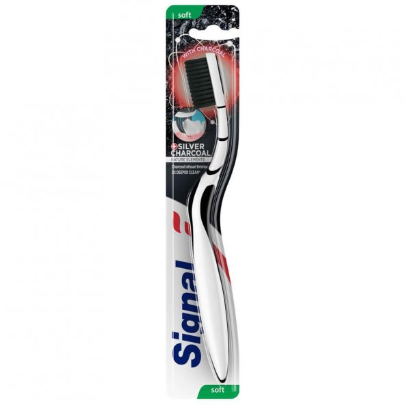 Signal Nature Elements Silver Charcoal Diş Fırçası - Soft