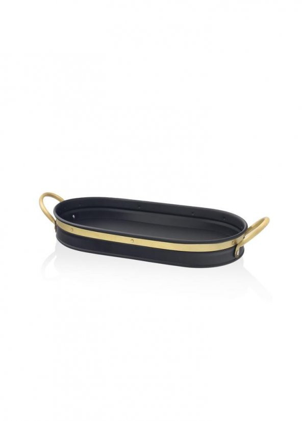 The Mia Galvin Tepsi Siyah 65x33 cm GLN0082