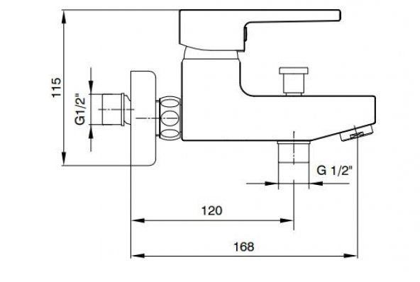 Eca Delta Banyo Bataryası+T-May Banyo Lidya Oval Tepe Duş Takımı Seti Paslanmaz Krom - 5