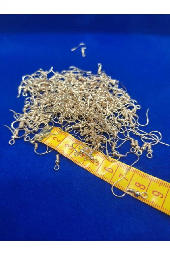 Küpe Kancası Sarı Renk Küpe Klipsi 25 Çift (50 ADET) Altın Renk Küpe Kancası - 3