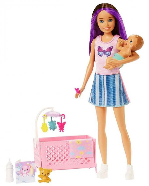 Barbie Bebek Bakıcısı Bebeği ve Aksesuarları HJY33 - Resim 2