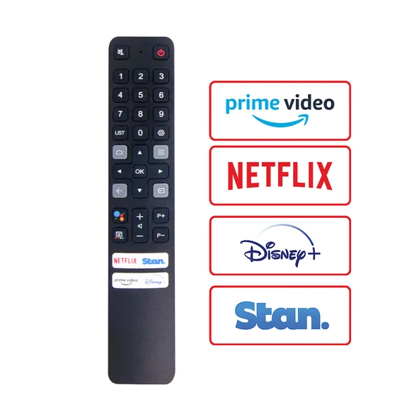 WEKO KL TCL RC901V FAR1 NETFLIX-STAN.-PRIME VIDEO-DISNEY+ TUŞLU SES KOMUTLU LCD LED TV KUMANDA