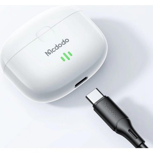 Mcdodo HP-2780 Tws Bluetooth 5.1 Bağlantılı Kulakiçi Kulaklık-Beyaz - 4