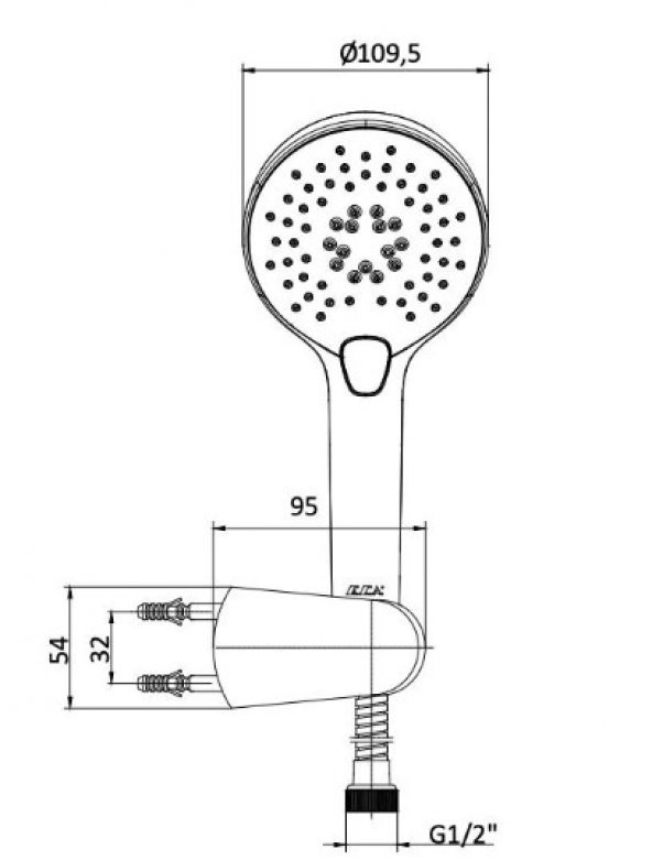 ECA Purity Mafsallı Duş Seti Banyo Üst Takımı 102117367