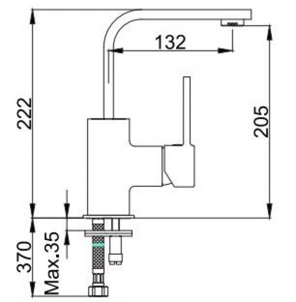 Ar Moni Kuğu Borulu Lavabo Bataryası 102118046 5 Yıl Eca Garantili - 2