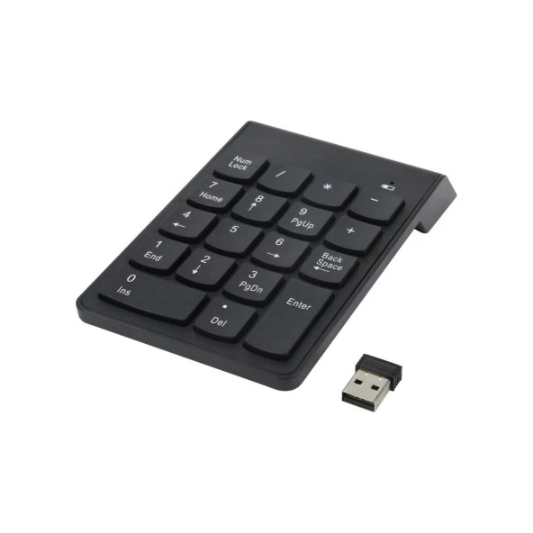 Kablosuz Numeric Numerik Keypad 18 Tuşlu Sayısal Klavye Numpad - 1