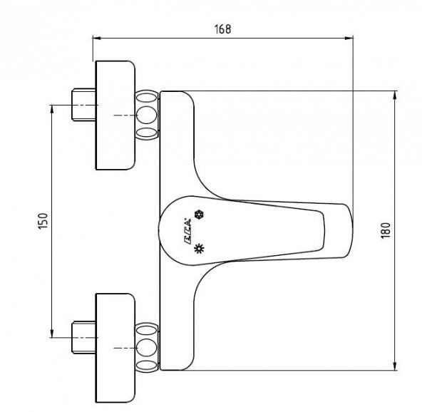 ECA Niobe 3lü Batarya Seti(Banyo 482+Lavabo 054+Eviye 098) - Resim 4