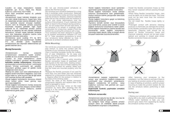 ECA Quadrille Aplike Mutfak Eviye Bataryası 102107087 - 3