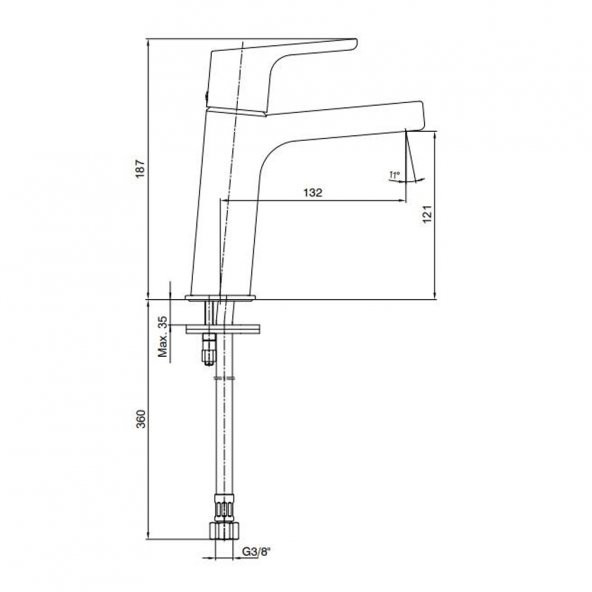ECA Luna Lavabo Bataryası 102108940 E.C.A. 20 Yıl Garantili - 2