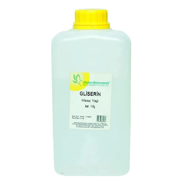 Doğan Baharatçılık Gliserin Masaj Yağı 1Kg Doğal Saf Kiloluk