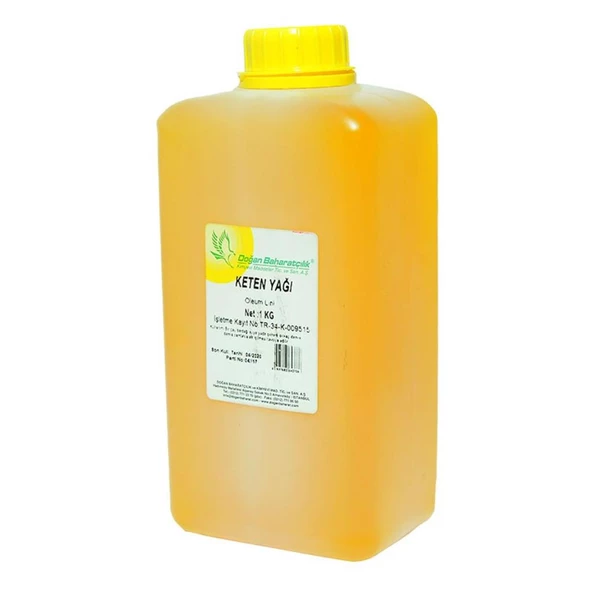 Doğan Baharatçılık Keten Yağı 1Kg Kiloluk Bidon