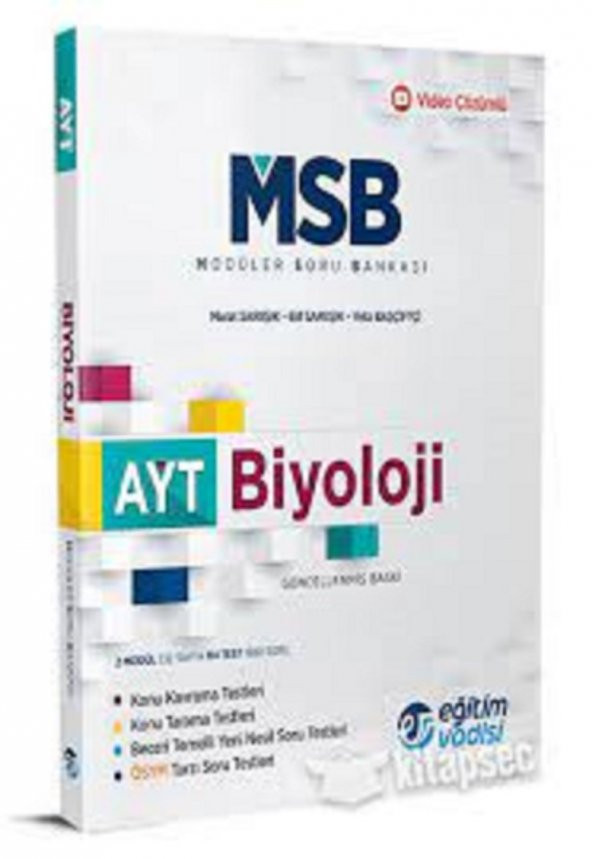 Eğitim Vadisi - Ayt Biyoloji Modüler Soru Bankası
