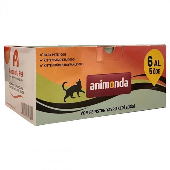 Animonda Seri 1 Yavru Kedi Konserve 6 Al 5 Öde 100 Gr
