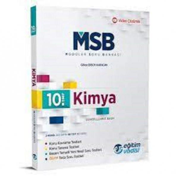 Eğitim Vadisi 10.Sınıf Modüler Kimya Soru Bankası
