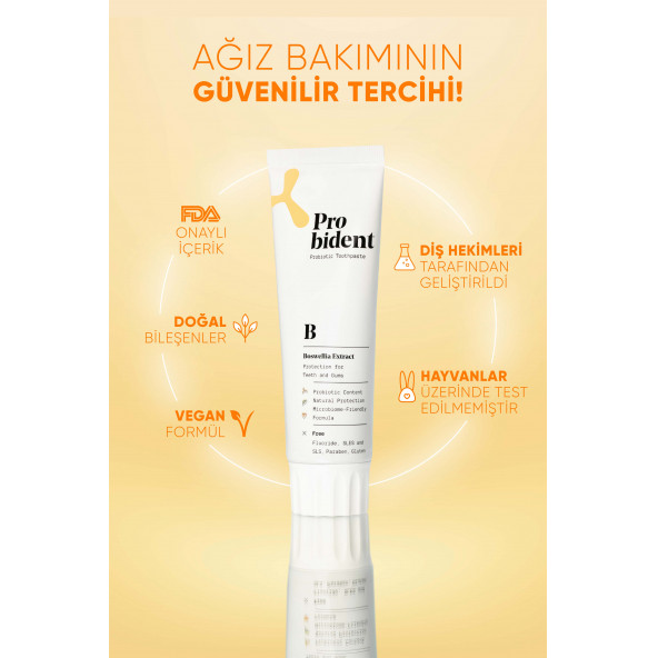 Aktif Probiyotik Akgünlük Özüt İlaveli Diş Macunu & Dil Temizleme Aparatı - 2