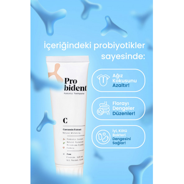 Aktif Probiyotik Zerdeçal Özüt İlaveli Diş Macunu & Dil Temizleme Aparatı - 2