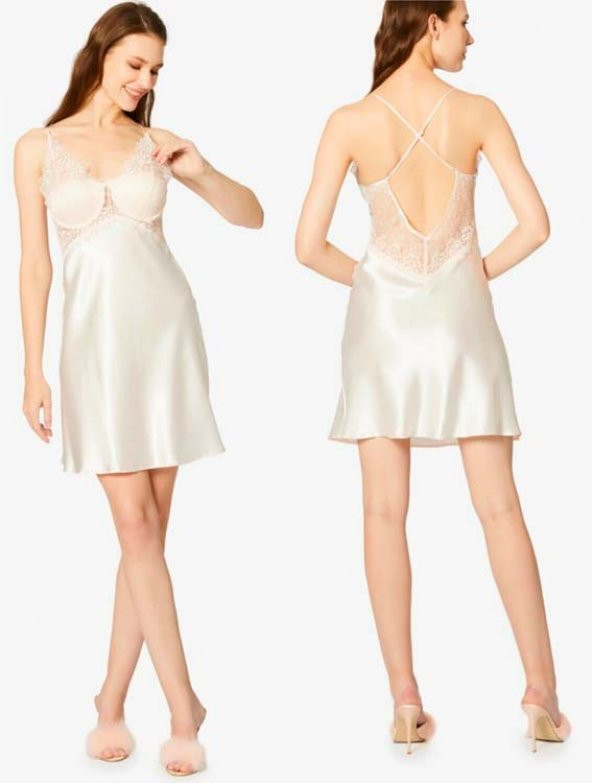 Pierre Cardin Bayan 6 lı Saten Gelin Çeyiz Seti 6040 - 5