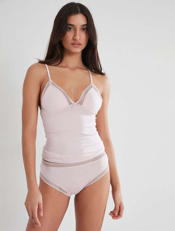 Pierre Cardin Kadın Pamuk Penye Kaşkorse Atlet Külot Takım 305 - 9