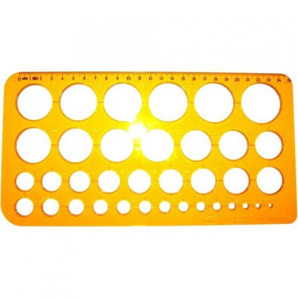 HATAS DAİRE CETVELİ 1-36MM BÜYÜK