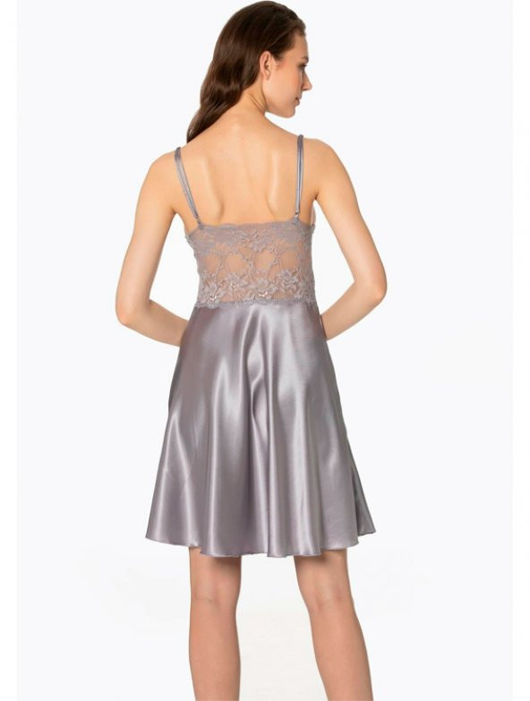 Pierre Cardin Dantel Detay Saten Gecelik Sabahlık Takımı 4265 - 10