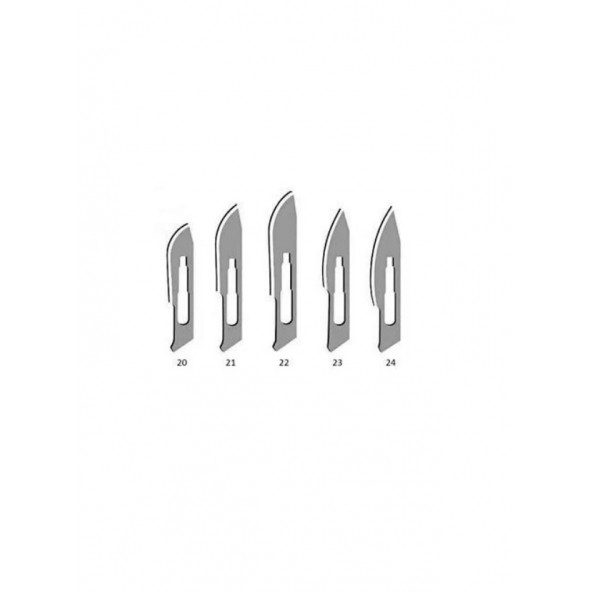 Bistüri Neşter Sapı No:4 (25 adet Karışık Ucu ile Birlikte ) - 2