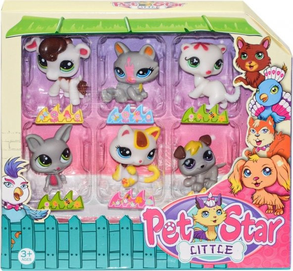 Minik Pet Star Seti 6lı 0827 - 2