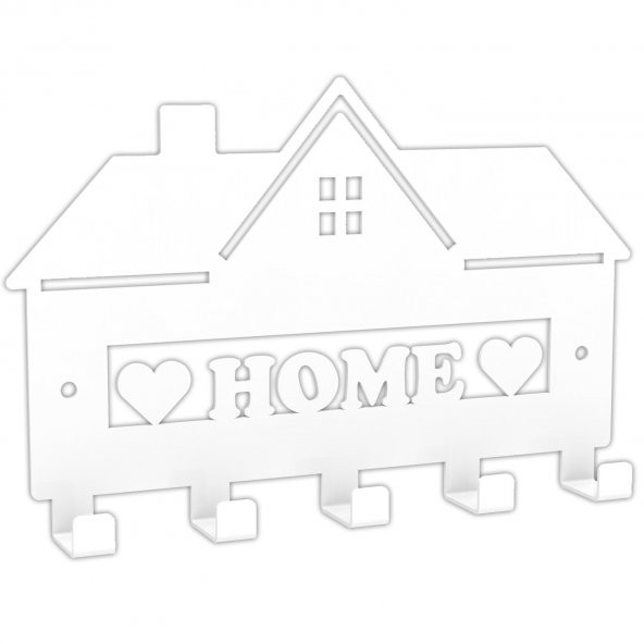 Metal Anahtarlık Askısı Model 2 BEYAZ - 2