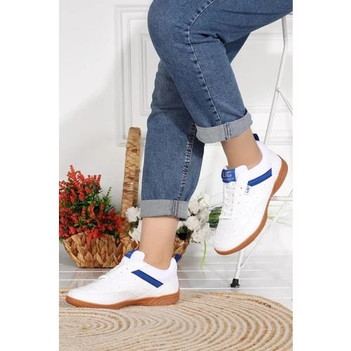 Lig monaco Kauçuk taban salon ayakkabısı Beyaz - 4