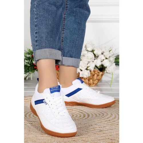 Lig monaco Kauçuk taban salon ayakkabısı Beyaz - 3