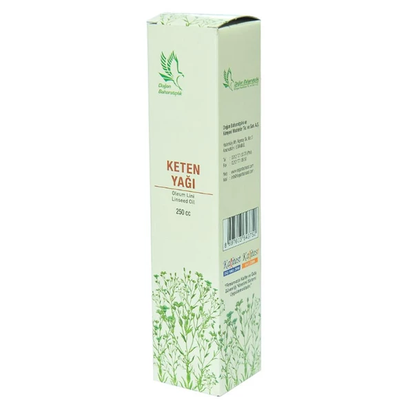 Doğan Baharatçılık Keten Yağı 250 ML Doğal Saf Cam Şişe - 8