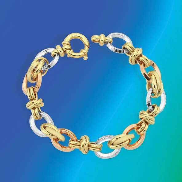 14k Altın Cetaş Eterna Hallow Bileklik ürün görseli